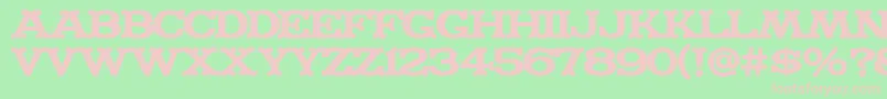 fuente MADFONT – Fuentes Rosadas Sobre Fondo Verde
