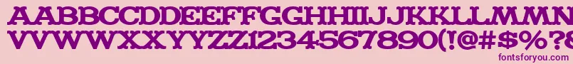 MADFONT Font – Purple Fonts on Pink Background