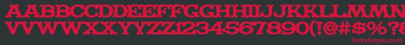 MADFONT Font – Red Fonts on Black Background