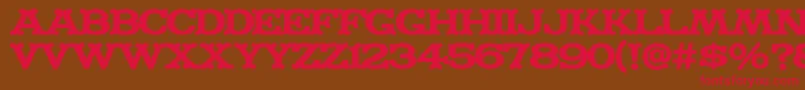 MADFONT Font – Red Fonts on Brown Background