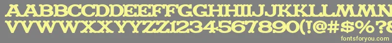 MADFONT Font – Yellow Fonts on Gray Background