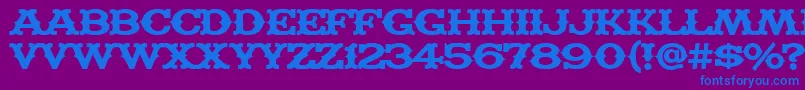 MADFT    Font – Blue Fonts on Purple Background