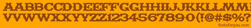 MADFT    Font – Brown Fonts on Orange Background