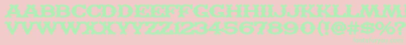 MADFT    Font – Green Fonts on Pink Background