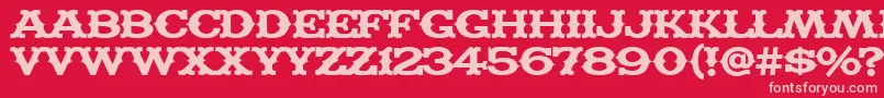 MADFT    Font – Pink Fonts on Red Background