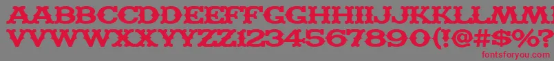 MADFT    Font – Red Fonts on Gray Background
