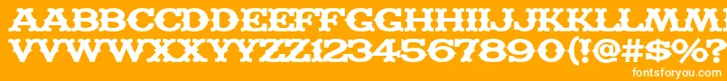MADFT    Font – White Fonts on Orange Background