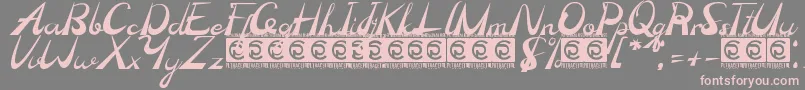 Madhen Font – Pink Fonts on Gray Background