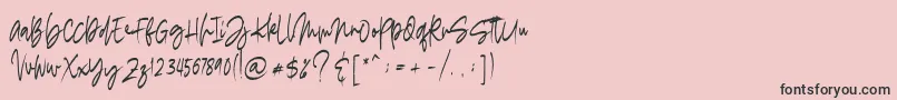 Шрифт madigel free – чёрные шрифты на розовом фоне