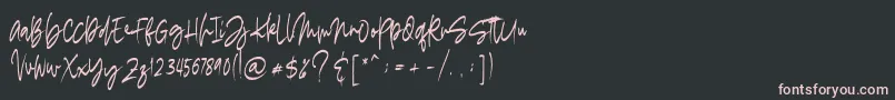 madigel free Font – Pink Fonts on Black Background
