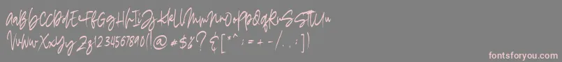 madigel free Font – Pink Fonts on Gray Background