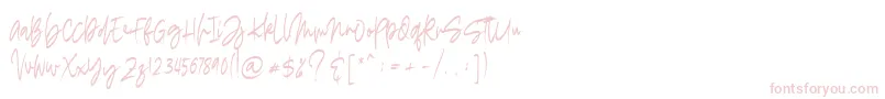 madigel free-Schriftart – Rosa Schriften auf weißem Hintergrund
