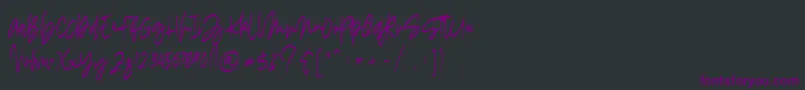 Шрифт madigel free – фиолетовые шрифты на чёрном фоне