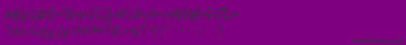 madigel free Font – Black Fonts on Purple Background