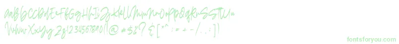 madigel free Font – Green Fonts on White Background