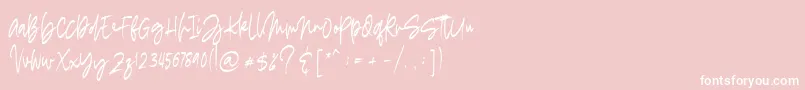 madigel free Font – White Fonts on Pink Background