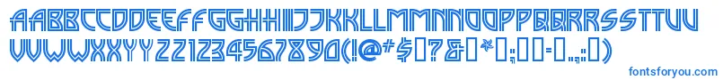 MADISI   Font – Blue Fonts on White Background