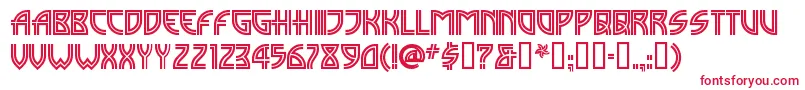 MADISI   Font – Red Fonts on White Background