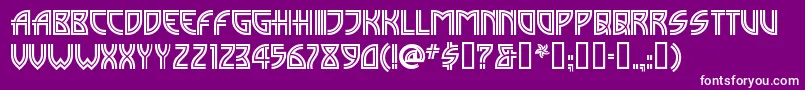 MADISI   Font – White Fonts on Purple Background