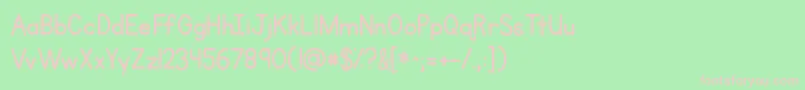 Kgprimarypenmanship Font – Pink Fonts on Green Background