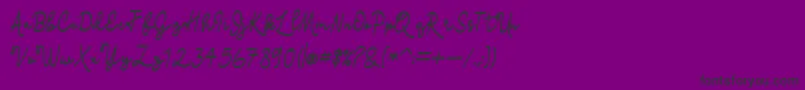 madison Font – Black Fonts on Purple Background