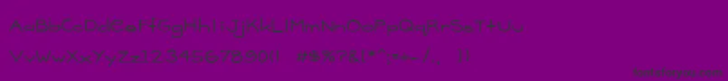 Czcionka Madison – czarne czcionki na fioletowym tle