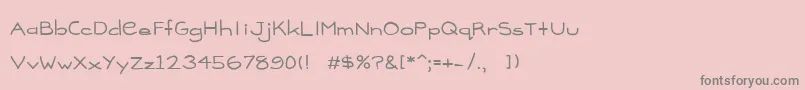フォントMadison – ピンクの背景に灰色の文字