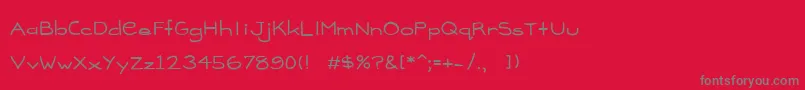 Madison Font – Gray Fonts on Red Background