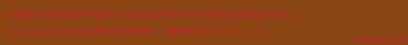 Madison Font – Red Fonts on Brown Background