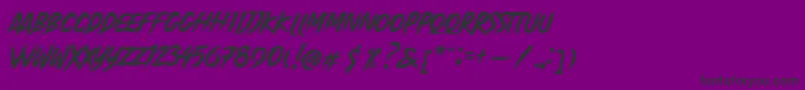 Madjoe Font – Black Fonts on Purple Background