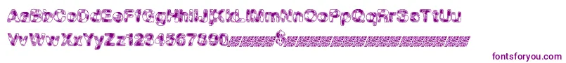 MadPicnic Font – Purple Fonts on White Background