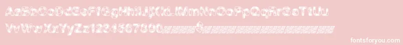 MadPicnic Font – White Fonts on Pink Background