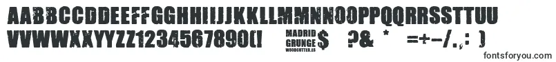 Madrid Grunge-fontti – erosiofontit
