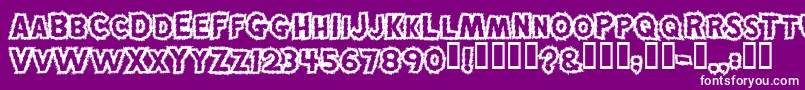 MadScience Font – White Fonts on Purple Background