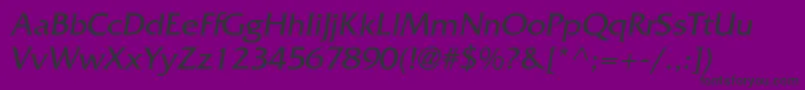 AgfriquercItalic Font – Black Fonts on Purple Background