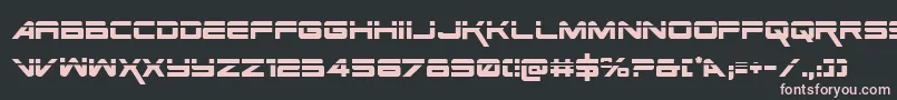 SpaceRangerLaserRegular Font – Pink Fonts on Black Background