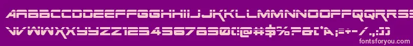 SpaceRangerLaserRegular Font – Pink Fonts on Purple Background