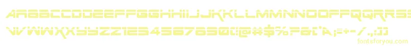 SpaceRangerLaserRegular Font – Yellow Fonts on White Background