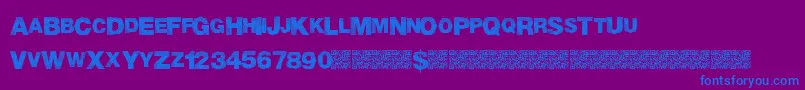 MadTriangle Font – Blue Fonts on Purple Background