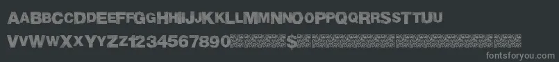 fuente MadTriangle – Fuentes Grises Sobre Fondo Negro