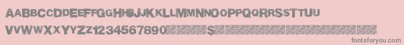 MadTriangle Font – Gray Fonts on Pink Background