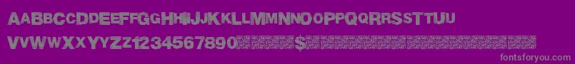 MadTriangle Font – Gray Fonts on Purple Background