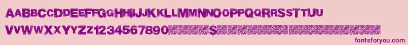 MadTriangle Font – Purple Fonts on Pink Background
