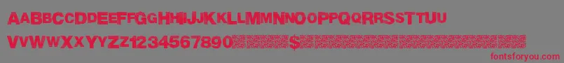 MadTriangle Font – Red Fonts on Gray Background