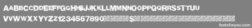 MadTriangle Font – White Fonts on Gray Background