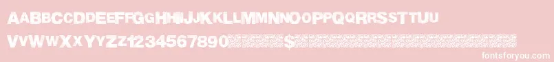 MadTriangle Font – White Fonts on Pink Background