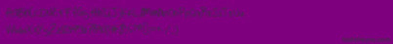 Mae 3 Font – Black Fonts on Purple Background