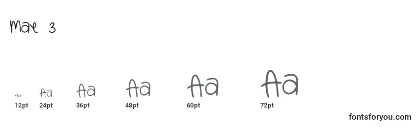 Mae 3 Font Sizes