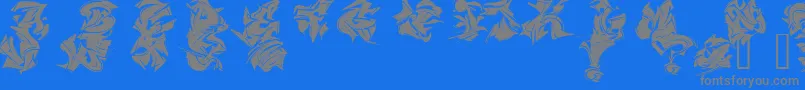 MAELS    Font – Gray Fonts on Blue Background