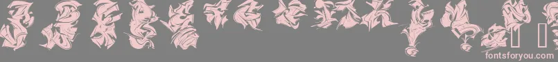 MAELS    Font – Pink Fonts on Gray Background